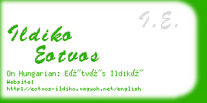 ildiko eotvos business card